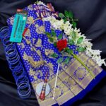 Blue Katan Saree Gift Combo Set - সারপ্রাইজ বক্স
