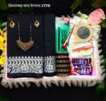 Black Saree Gift Box for Wife -স্পেশাল গিফট কম্বো