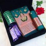 Sea Green Saree Combo Gift set - For your wife