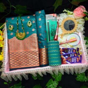 Sea Green Saree Combo Gift set - For your wife